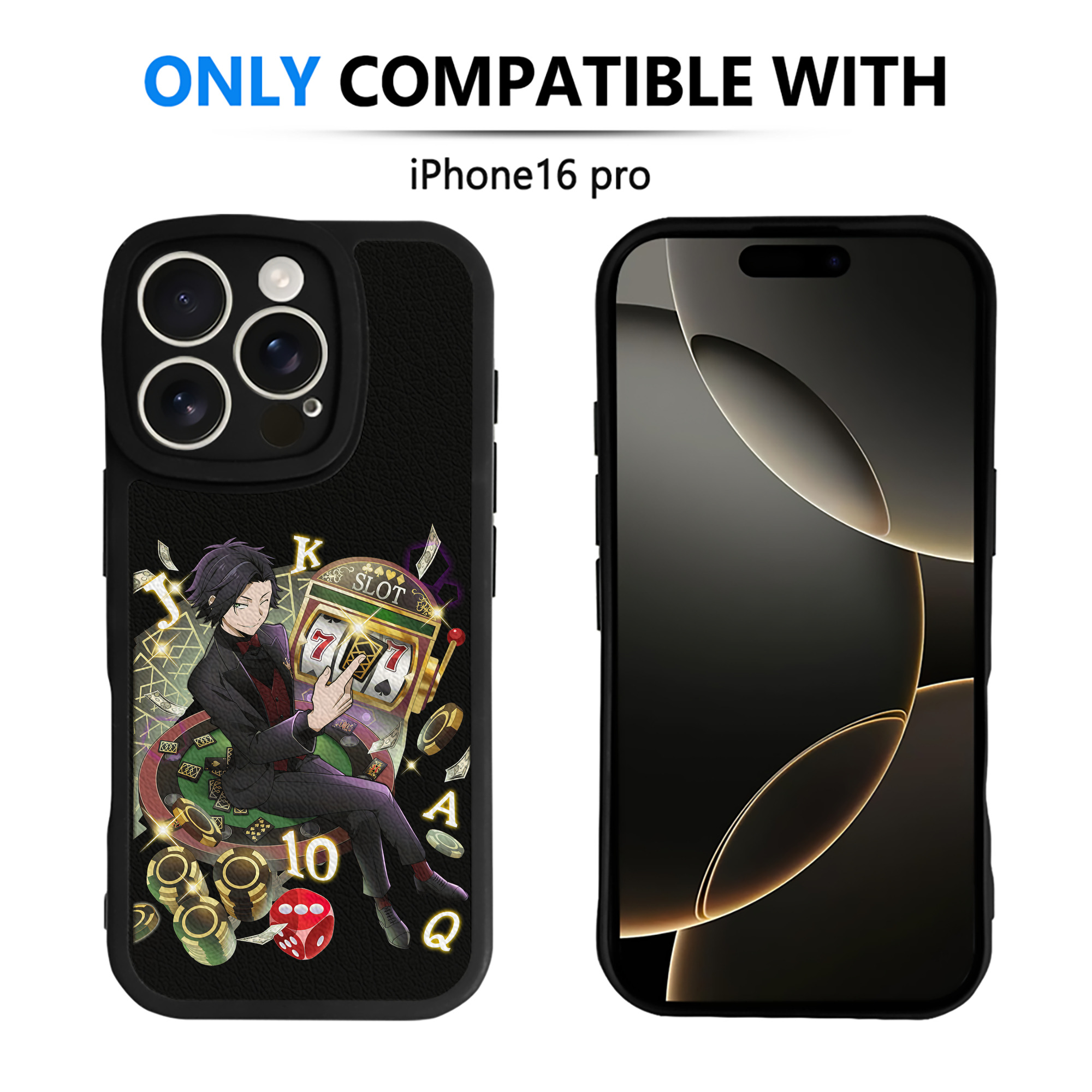 （画像用） 文豪ストレイドッグス Bungo Stray Dogs 【iPhone 16シリーズ対応】シリコンスマホケース（レザー調） 材質：シリコン